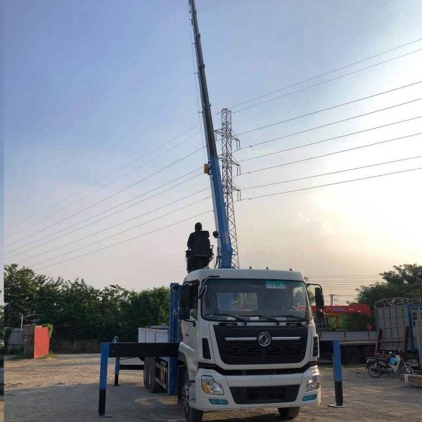 Cho thuê xe tải Dongfeng 4 chân 16 tấn gắn cần cẩu HKTC Cho thuê xe tải Dongfeng 4 chân 16 tấn gắn cần cẩu HKTC