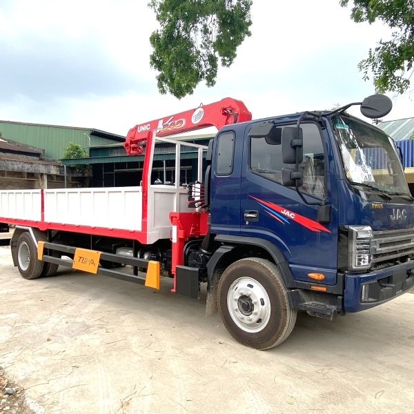 Cho thuê xe tải Jac 3,5 tấn gắn cần cẩu Unic 3 khúc Cho thuê xe tải Jac 3,5 tấn gắn cần cẩu Unic 3 khúc