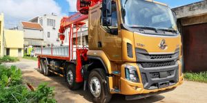 Xe Tải Thaco Auman C3400 Gắn Cẩu Sangdo SC514ML | Cẩu 5 Tấn Hàn Quốc